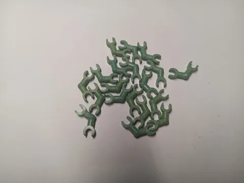 LEGO BULK LOT OF 18 SAND GREEN SKELETON ARMS BENT & HORIZONTAL GRIP #93609
