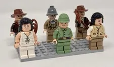 LEGO Indiana Jones Minifigure Lot Henry Jones Marion Ravenwood Willie Scott 6pc