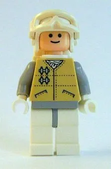 LEGO® Minifigure Star Wars sw0252 Hoth Rebel Light Nougat Head White Visor Snow
