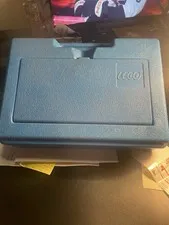 Vintage 1983 LEGO Blue Hard Plastic Carrying Storage Case Box Bin Suitcase