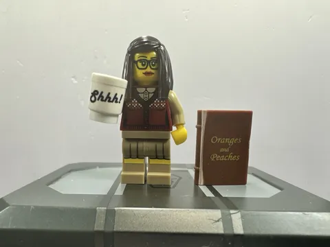 Lego Librarian Minifigure *Book Collectible Series 10 CMF Complete w/ Shhh Mug