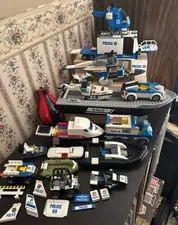 LEGO City Police Mixed Lot Boats, Cars, Helicopter