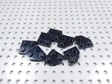 LEGO Lot of 8 Black 2x2 Cut Corner Plates BF