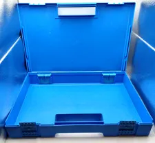 Lego 80s Blue Storage Carrying Case Appr. 14-1/2 Inches x 10 Inches