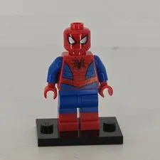 Lego Spider Man Minifigure - Metallic Blue Eye Highlights - sh536 76163