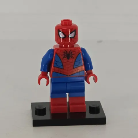 Lego Spider Man Minifigure - Metallic Blue Eye Highlights - sh536 76163