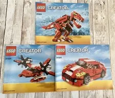 LEGO Creator #31024 - 3-in-1 ROARING POWER - 3 Instruction Manuals - 2014