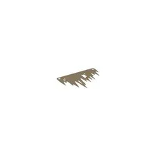 LEGO Dark Tan Cloth Sail Tattered Short with 2 Round Holes and 5 Ripped  inv.657