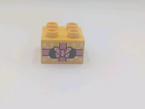 Duplo Lego Specialty Block Disney Yellow Gift Pink Bow  Replacement Minnie 