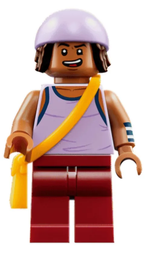 LEGO One Piece Usopp Lavender Outfit New Exclusive Minifigure from Set 75646