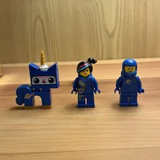 LEGO The LEGO Movie 2 Minifigure Lot 3 Unikitty Lucy Benny Plastic