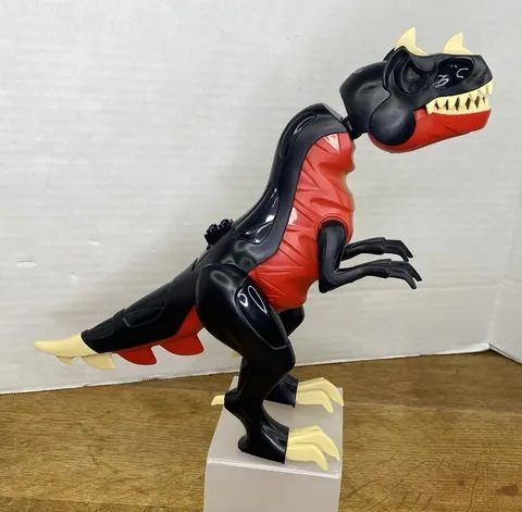 Lego Red Mutant T-Rex Dinosaur Figure from Dino Attack 7477 Dead Battery