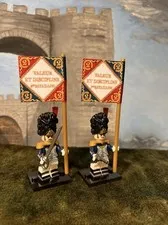 2x Minis French Napoleonic Old Guard 2nd Grenadiers Inf +2 Flags Lego Flagpoles