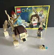 LEGO Legends of Chima Lion Legend Beast #70123 + Add’l Figure w/ Manual No Box