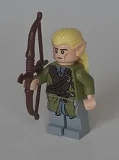 LEGO Legolas Elf 2-Sided Head 9473 Mines of Moria Lord of the Rings With Bow