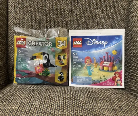 LEGO Disney Ariel & Flounder’s Birthday Fun 30720 + 30688 creator Toucan. SEALED