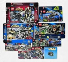 LEGO MARVEL DC BOX MANUAL LOT 76005 76012 76011 76003 BATMAN SPIDER-MAN SUPERMAN