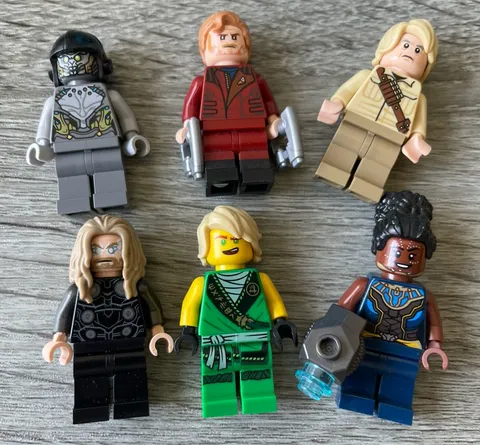 🔥 LEGO • Lot Of 6 • Minifigure • Star Wars Luke Marvel Etc.