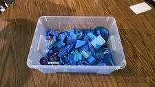 Legos Blue Misc Bulk Tub