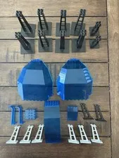 Set Of Multiple Pieces From Lego Monorail Set 6990 As Pictured