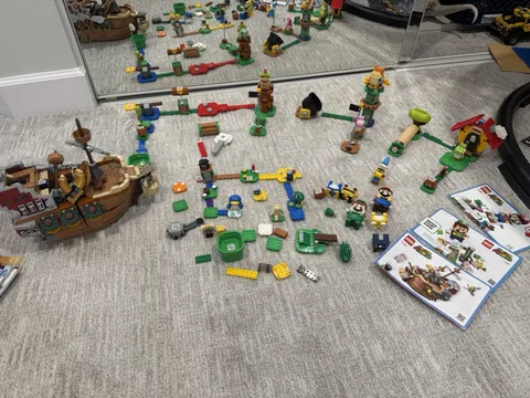 Huge Lot Of LEGO Super Mario: Bowser's Airship Expansion Set 71391 71387 71360