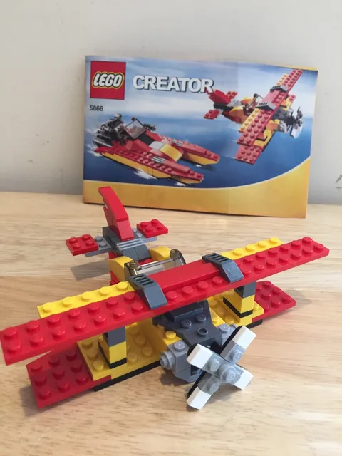 Lego Creator 5866 Rotor Rescue 100% Complete 3-in-1 Helicopter Plane Speed Boat