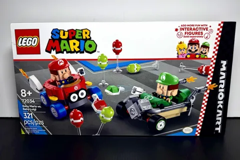 2025 LEGO Super Mario: Mario Kart - Baby Mario Vs. Baby Luigi (#72034, 321pcs)