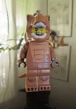 LEGO® T-Rex Costume Fan Keychain Light EUC