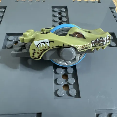 Lego Flywheel  Wheel Crocodile Alligator Green