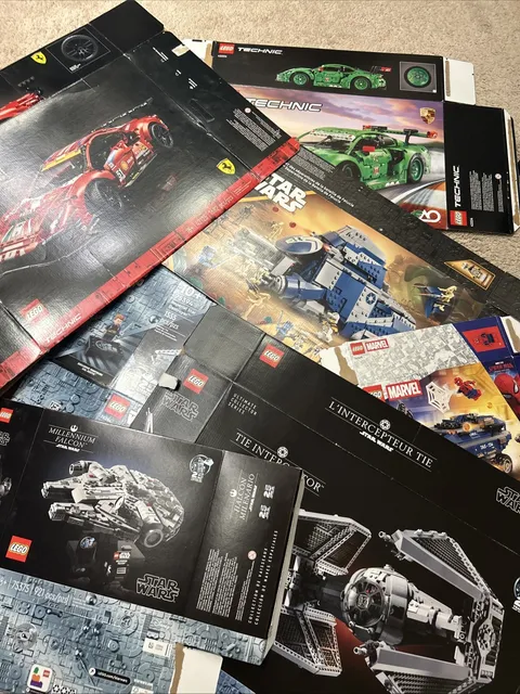 Starwars And More lego boxes lot empty box only