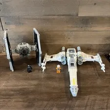 LEGO Star Wars: Imperial Tie Fighter + X-wing Fighter With 2 Figs, Missing Parts