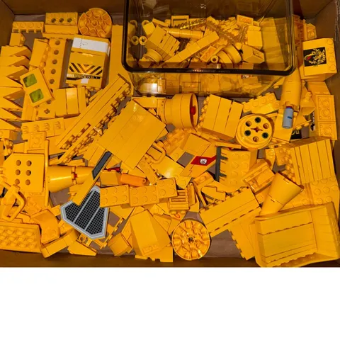 LEGO Yellow Bulk Bricks and Specialty Pieces Lot 14.2oz Mixed Parts MOC