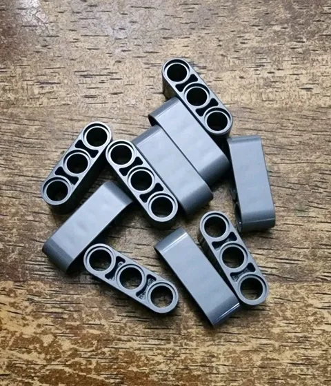 LEGO Dark Bluish Gray Technic, Liftarm, Thick 1 X 3 QTY 10. Part No. 32523