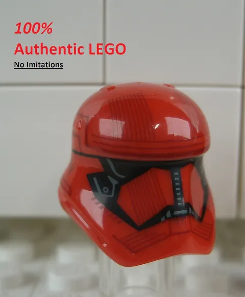 LEGO NEW Red Curved Sith Stormtrooper Helmet (1x) 6280345 Minifigure Part 64298