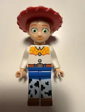LEGO Disney Toy Story Jessie Minifigure w/ Red Hat, Braid Hair, toy008