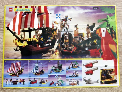 1989 Lego Vintage Pirates Imperial Soldiers Poster / Mini Double Sided Catalog