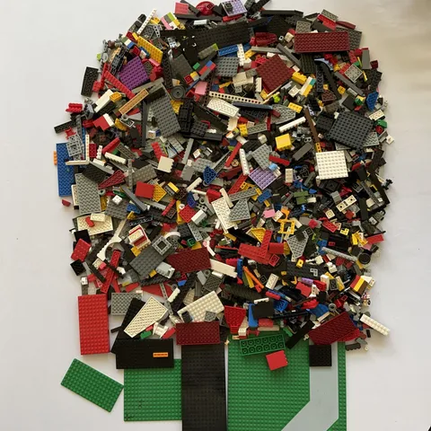 LEGO 8 lbs. Bulk Lot Accessories Parts Pieces Bricks Plates Vintage 90s-2000s