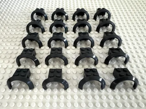 (20) LEGO Mudguard Fender Lot, Window Arch- Dark Gray- #50745- Car fender