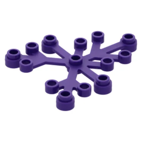 8x LEGO 2417 Plant Leaves 6x5 Purple 8 Pieces