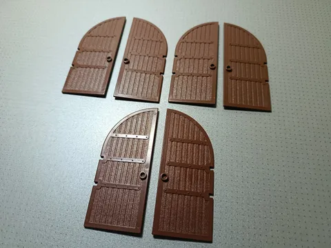 Vintage Lego Large Castle Pirate Brown Doors 3 Pairs. Nice condition. Part 2400