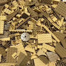 LEGO Brown/Tan Pieces Lot - 7.4 oz - Free Shipping