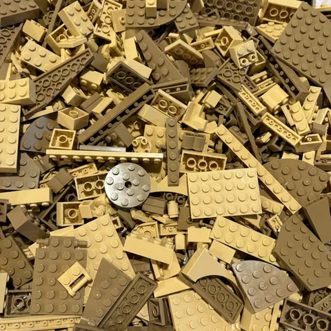 LEGO Brown/Tan Pieces Lot - 7.4 oz - Free Shipping