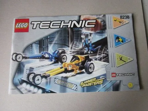 Lego Building Instructions Technic 8238 Slammer Dragsters