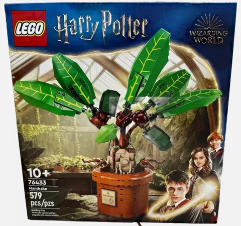 New Unopened LEGO 76433 Harry Potter Hogwarts Mandrake Building Toy 579 Pcs