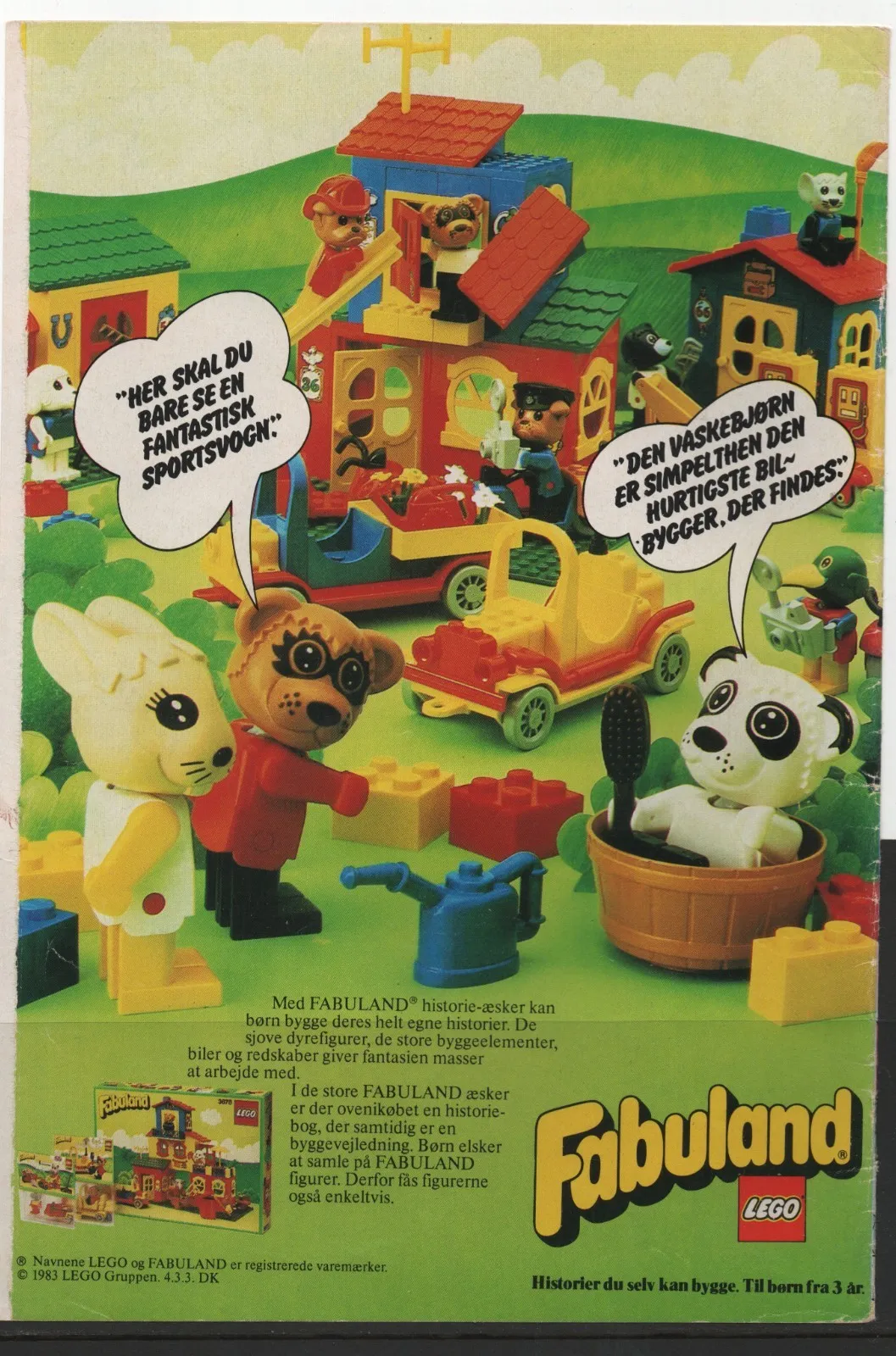 LEGO ADVERTISING INSERTS #  1-1921 # FABULAND # 1983 #