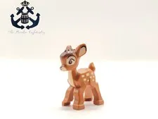 LEGO 2023 DISNEY Minifigure Bambi Baby Fawn Deer Animal 104729pb01 43230