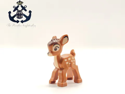 LEGO 2023 DISNEY Minifigure Bambi Baby Fawn Deer Animal 104729pb01 43230