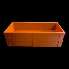 Duplo  - brown box trough - 2X4- combined shipping (MISC28)
