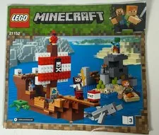 LEGO (Manual ONLY!!)21152 Minecraft Pirate Ship Adventure 2019
