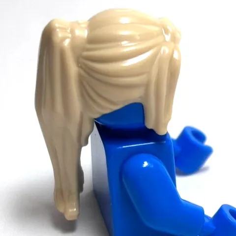 Lego - Minifigure Hair - Tan Blonde, Female, Long, Ponytail
